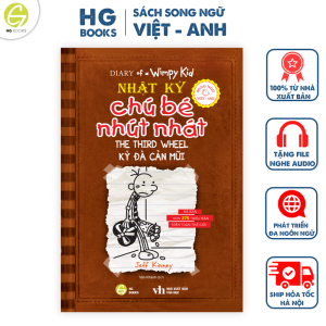 Sách Nhật Ký Chú Bé Nhút Nhát tập 7: Kỳ Đà Cản Mũi - Phiên bản song ngữ Việt-Anh - Kèm File Nghe và Note Từ Vựng