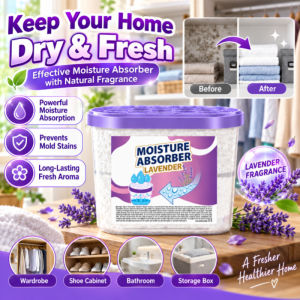 Scented Moisture Absorber Dehumidifier Box Wardrobe Closet Dampness Remover Mould Proof Storage Container
