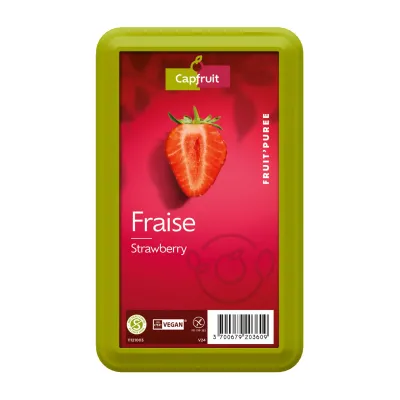 Capfruits Strawberry Puree 100 Percent - Frozen - By TOQUE
