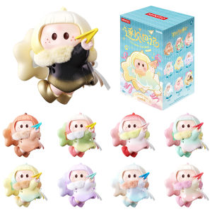 MINISO YOYO Fly with the Wind Scented Vinyl Figure Blind Box - Collectible with Plush Scarf Magnetic Star Cloud Stand Unique Fragrance Kawaii Refrigerator Magnets Calming Desk Decor Random One