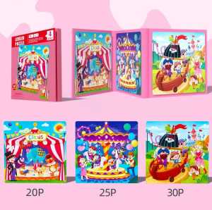FU Buku Puzzle Magnet 3 in 1 dengan 5 Step Variasi Leveled Puzzle 5 Step Book Magnetic Puzzle 3 in 1 Buku Puzzle Jigsaw Tingkatan Edukasi