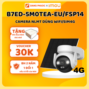 Camera IMOU Ngoài Trời Pin NLMT B7ED-5M0TEA-EU 5MP 3K Kết Nối Wifi/ Sim 4G Quay 360 độ Đàm Thoại