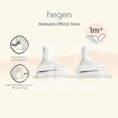 HEGEN Teats 2-Packs (Extra Slow/Slow/Med/Fast/Thick)