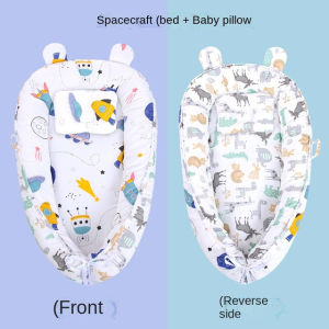 Ready Stock Portable Baby Nest Bed with Pillow Portable Crib Tilam Bantal Babynest Set Baby Mattress newborn bed