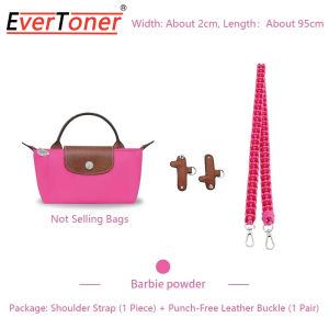 EverToner Bag Woven Shoulder Strap For Longchamp Mini Bag Modified Strap Rope Free Punching 95cm Crossbody Shoulder Strap Accessories