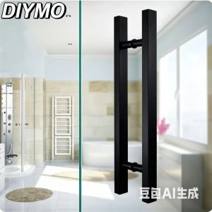 DIYMO Extra Thick 304 Stainless door handle Matte Anti-fingerprint wood door handle brushed metal glass door handle