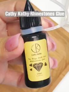 Cathy Kathy UV Soak Off Rhinestone Glue Natural Resin Nail Art Jewelry Stones And Soft-gel Tips Glue