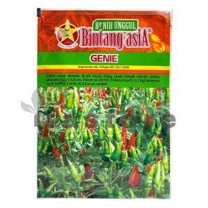 Benih Cabe Cabai Rawit Unggul GENIE Isi 10 gram Benih Bintang Asia