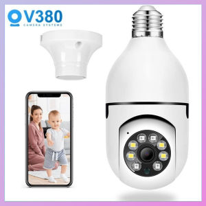 FUDDI V380 Bulb Camera Wifi Connect to Cellphon 360 Degree Panoramic Light Bulb 1080P HD