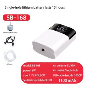 NOXIER Aquarium Air Pump Dual Purpose Portable Oxygen Pump Fish Tank Aerator Pump