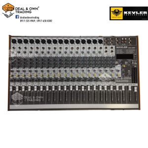 Kevler MIX-20BT Professional Mixer with 20 Channel 16 Mic/Line 2 Stereo Mixer with 24 Bit 99 DSP USB