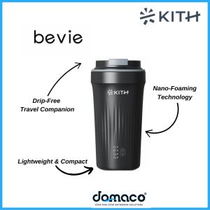 Kith Bevie Electric Travel Milk Frother Tumbler TMF-300-BG