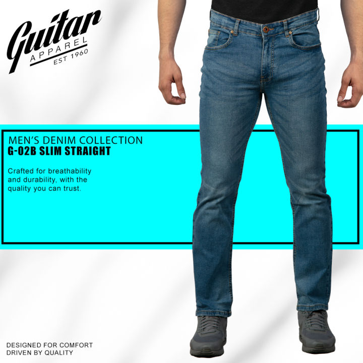 Guitar Apparel 1960 Denim Collection G02-B Mens Slim Straight