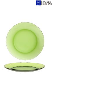 {Chính Hãng} Bộ 6 dĩa D3008G Duralex - Lys Xanh Green 19cm Thủy tinh cường lực cao cấp Pháp