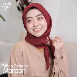 Koyu Hijab Segiempat Potton Cendana