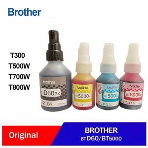 Brother Original INK SET BTD60BK BT5000 Black Cyan Magenta Yellow Ink Bottle T220 T310 T420W T520W T710W T720DW T910DW T4500DW