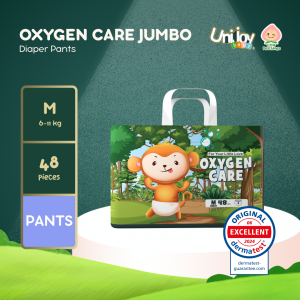 Unijoy Oxygen Care Diaper Pants Ultra Thin & Absorbent Jumbo Pack - Medium 48 pads