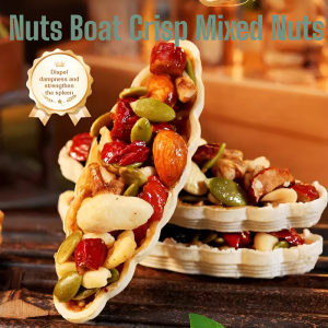 Nut Boat Crisps Mixed Nuts Boxed Handmade Crispy Boat Tower Shape 6 Kinds Of Nuts Mixed Individually Packed Afternoon Tea Snacks Low Sugar Baked Crispy Office Snacks Mixed Nuts小船酥