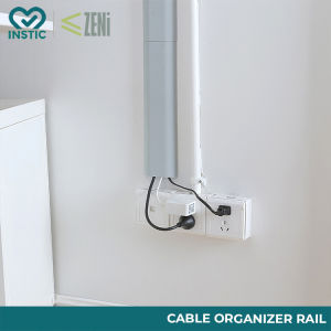 ZENi Cable Organizer Rail Cable Wire Cover For Wall Home & Office