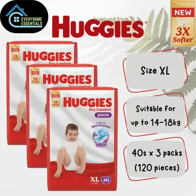 [CARTON SALES] HUGGIES Dry Comfort Pants - All Size Available (M/L/XL/XXL)