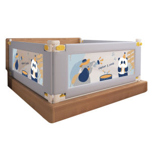 1.8m/ 2.0m Adjustable Bed Fence ChildrenS Anti -Fall Protective Bar Baobao Baffle Bedside-Defense Bed To Block The Infant And Young Children Lifting Bed Guardrail Plus Lifting Baby Fence Safety Panda Pattern Bed Rails (1 Side Price)