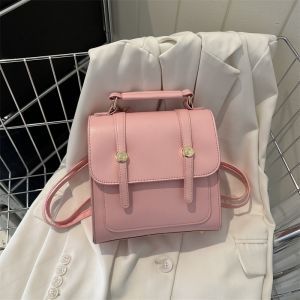 Mini Backpacks for Women Casual Trend Texture Shoulder Bag New Fashion Leather Bags Simple Handbag