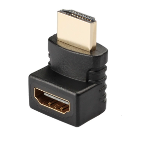 HDTV-compatible Male To Female 90 Degree Angle Adapter Space Saving Connectors For Tight Space Wall Mount