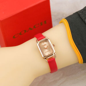 Box Exclusive Jam Tangan Coach Mini VA-964HR / Jam Tangan Fashion Wanita Tali Kulit Diameter 2cm