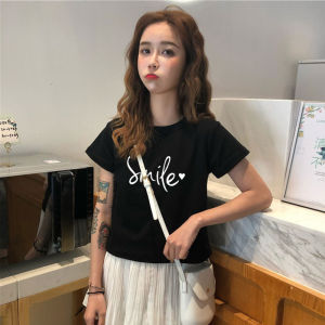 Stylish Women Short Sleeve T-Shirt Summer Popular Ladies/Girls Cloth 100% Cotton Short Size