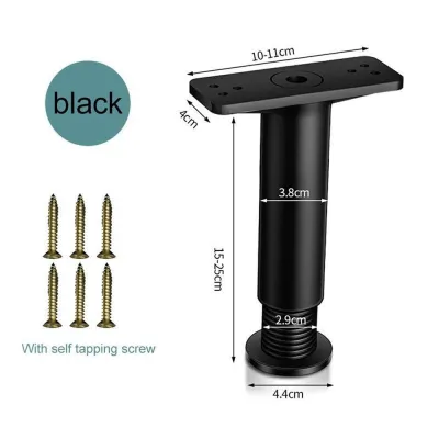【SG】Adjustable Bed Leg Support Bed Frame Center Slats Heavy Support Legs Metal for King Bed Sofa Table Furniture Accessories