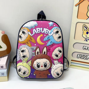 Túi đi học trẻ em 1-5T hình Labubu The Monsters đáng yêu Ba lô cho bé mẫu giáo hoạt hình Pop Mart hot trend BOLALA BA024