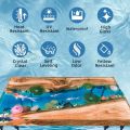 Keo Epoxy đổ mặt bàn, Nhựa epoxy trong suốt đổ khuôn silicone, Epoxy resin làm handmade - Bộ 1kg - LRAB 312. 