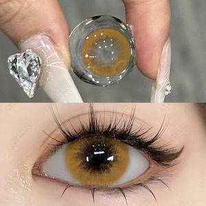 【Maruko lens】BEAUTYEYE Black 1 Pair Color Contact Lenses Doll Eye 14.5mm Yearly Use Chocolate Contact Lens