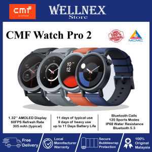 CMF Watch Pro 2 | Interchangeable Bezel | 100+ Watch Faces | 120 Sports Mode | AMOLED | GPS | 11-Day Nothing Malaysia Warranty