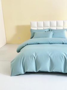 A Class Maternal and Child Grade 100 100% Cotton Duvet Cover Single Piece Pure Cotton Quilt Cover 150x200x230 Separate 180x220 Antibacterial and Anti- LZD