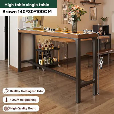 Bar Table With Chair Family Living Room High Foot Table Long Table 160/180cm Narrow Table