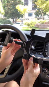 Gương chiếu hậu nhựa Giá đỡ điện thoại giá để điện thoại gương chiếu hậu có thể điều chỉnh đảm bảo tay giải phóng hoạt động cho các ổ đĩa