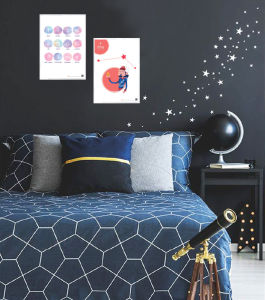 12 Horoscopes Constellations Zodiac Wall Art Poster Unique Home Decor Cafe Dining Living Bedroom [Laminated Poster]