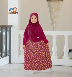 RG 62 Gamis anak Raggakids usia 2 - 13 tahun | Baju Muslim anak perempuan motif bunga | Gamis anak perempuan murah