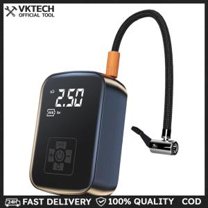 Inflator Portable Air Compressor with LED Light For Bicycle Motorcycle Car Ball