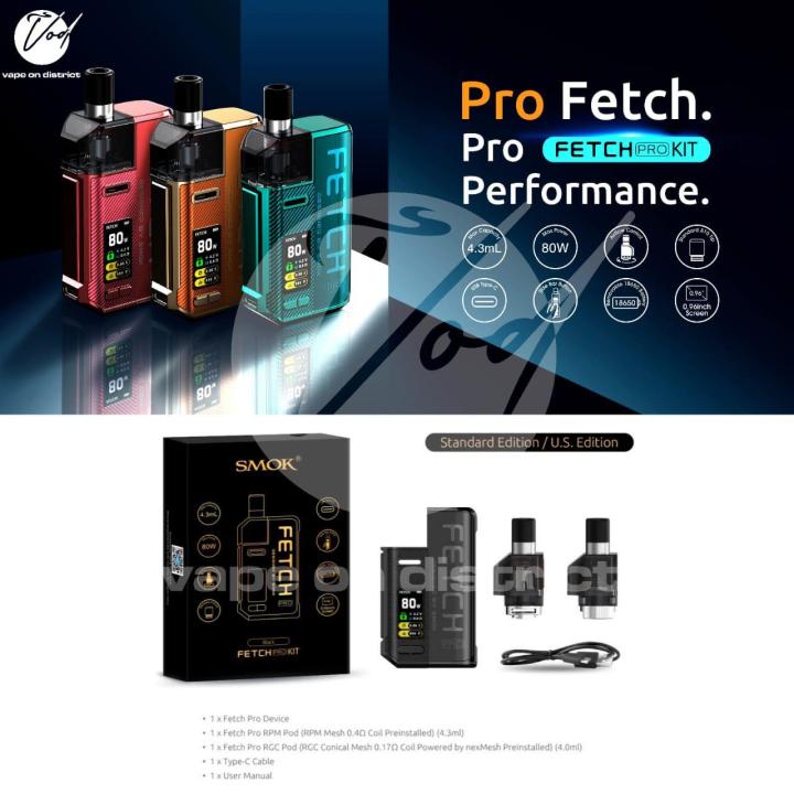 Smok Fetch Pro Mod Pod Authetic Original Starter Kit | Lazada Indonesia