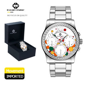 Womens Quartz Watch Luxury Stainless Steel Band With Diamond Rhinestone Fashion Gift Quality Women Watches