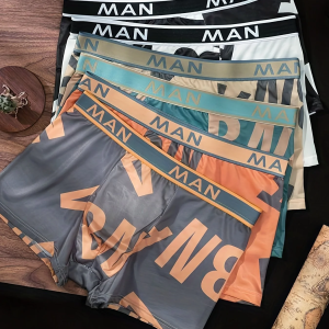 Mens Ice Silk Underwear Summer Thin Boxer Briefs