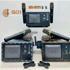 LOA KARAOKE BLUETOOTH QIXI SK-3111 với micro không dây và âm thanh rõ