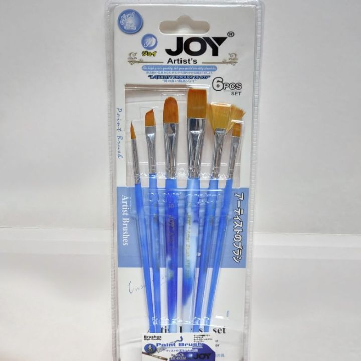 Joy Assorted Artist Brush Set 6 Brushes Lazada PH