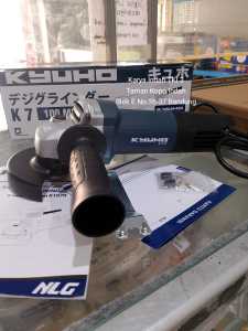Mesin Gerinda 4Inch Kyuho K7 100mm Mesin Slepan 4"Inch KYUHO K7 11.000rpm Disc Grinder 670 watt Saklar Belakang