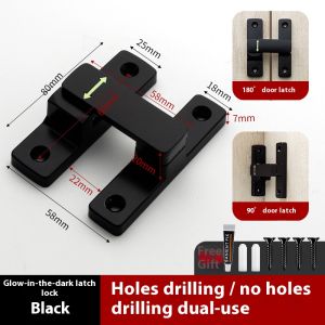 90/180 Degree Flip Door Lock Security Small Door Latch for Garden Bathroom Cabinet Window Sliding Door Hook or latch