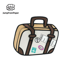 JumpFromPaper Travel Fever-Beige JFP016热血包手提包Travel Duffel BagSports Gym Tote Bag for Workout2D Drawing Cartoon Cute Comic Handbag