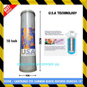 WATER PURIFIER CTO CARTRIDGE KARTRIDGE KARTRID CATRIDGE FILTER SEDIMEN SARINGAN AIR ACTIVATED CARBON KARBON BLOCK BLOK CTO AKTIF REVERSE OSMOSIS 10" 10 INCH PENJERNIH PENGHILANG PENYARING BAU KOTORAN AIR MINUM MINERAL RO