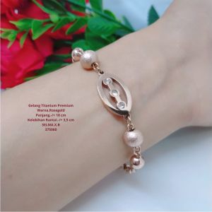 Gelang Titanium Premium Anti Karat Anti Luntur Bisa Di Pakai Setiap Hari G24-5C